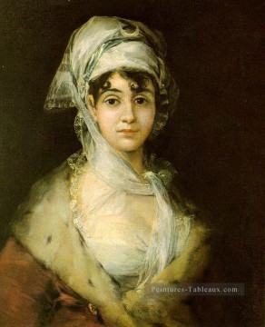 portrait Tableau Peinture - Antonia Zarate portrait Francisco Goya